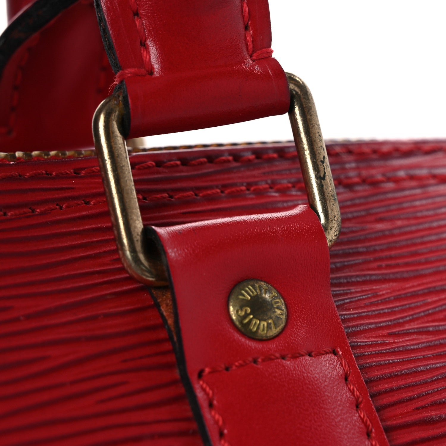 Louis Vuitton Epi Keepall 50 Castillan Red 14 of 14