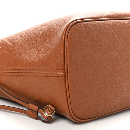 Louis Vuitton Empreinte Monogram Giant Neverfull MM Cognac 9 of 11