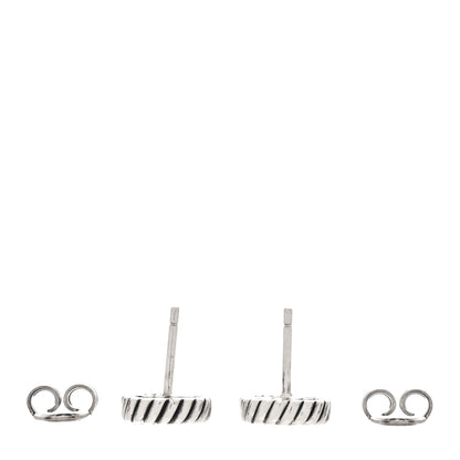 Gucci Sterling Silver Torchon Double G Earrings 3 of 4