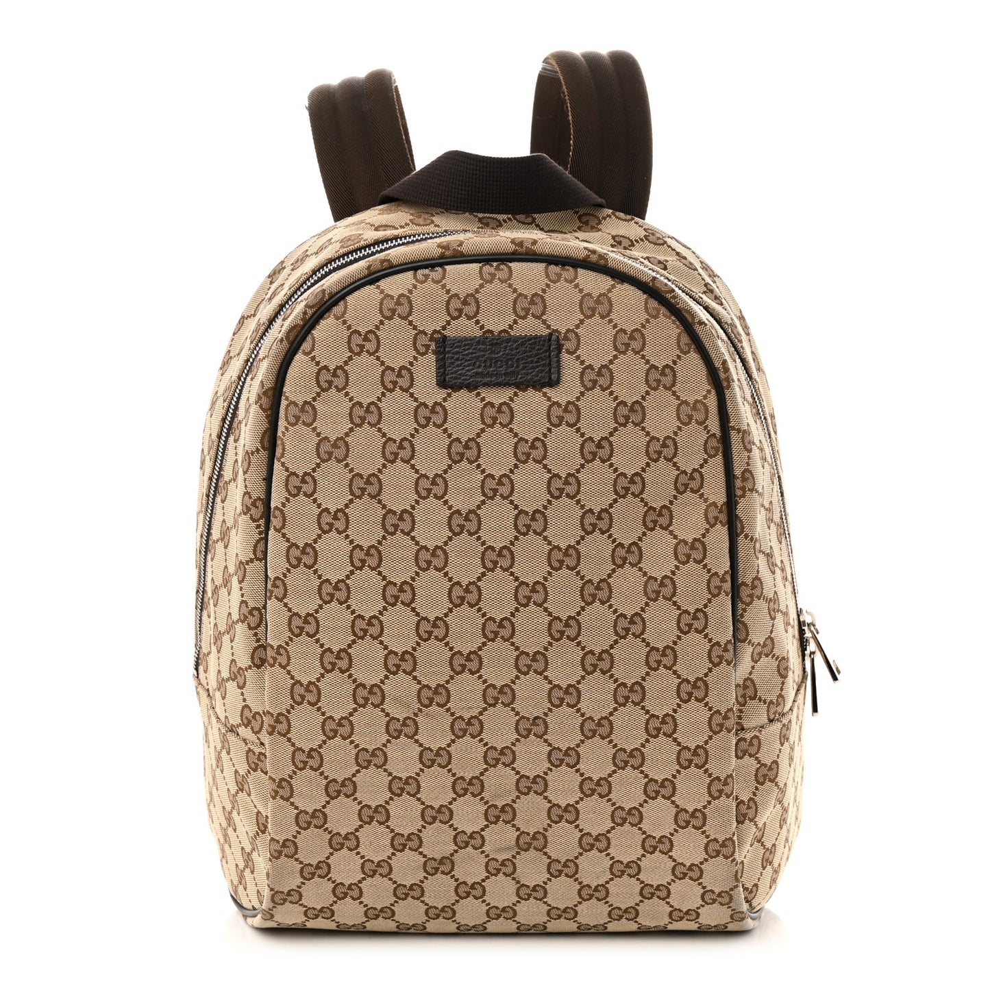 GG Monogram Travel Backpack Dark Brown