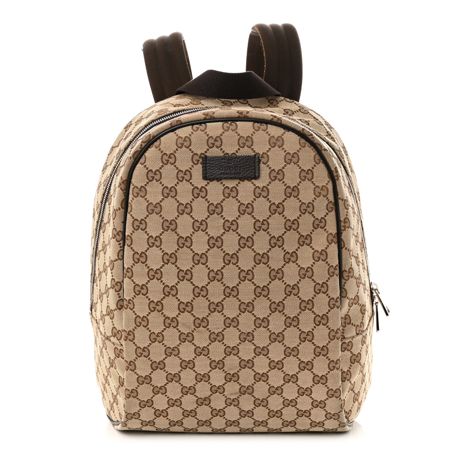Gucci GG Monogram Travel Backpack Dark Brown 1 of 10