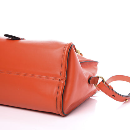 Alexander McQueen Calfskin Small Skull Padlock Zip Around Tote Orange 6 of 11