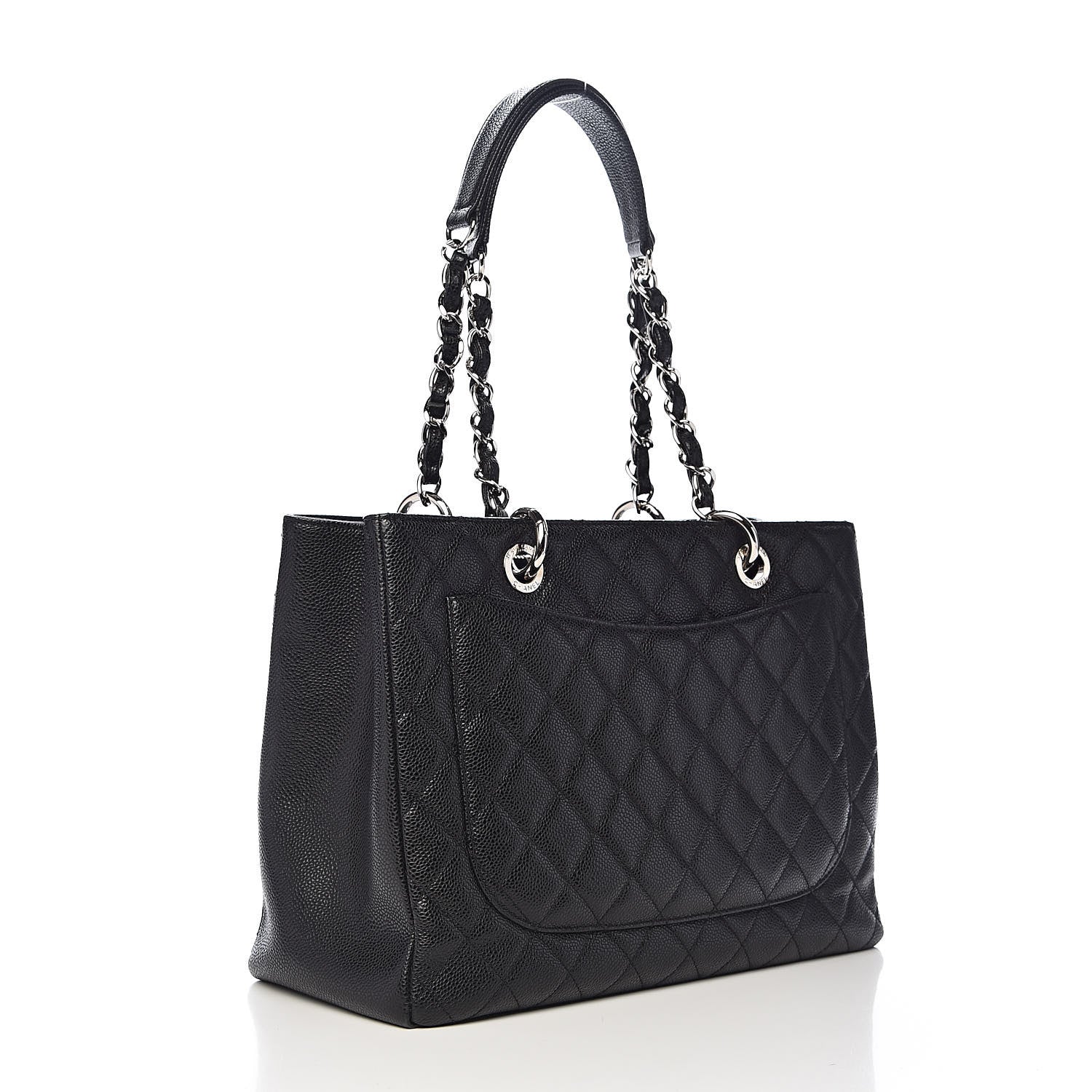 Chanel Caviar Quilted Grand Shopping Tote GST Black 3 of 12