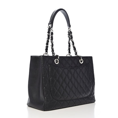 Chanel Caviar Quilted Grand Shopping Tote GST Black 3 of 12