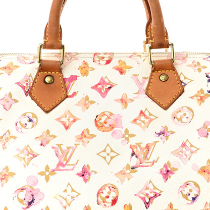 Louis Vuitton Watercolor Aquarelle Speedy 35 White 7 of 11