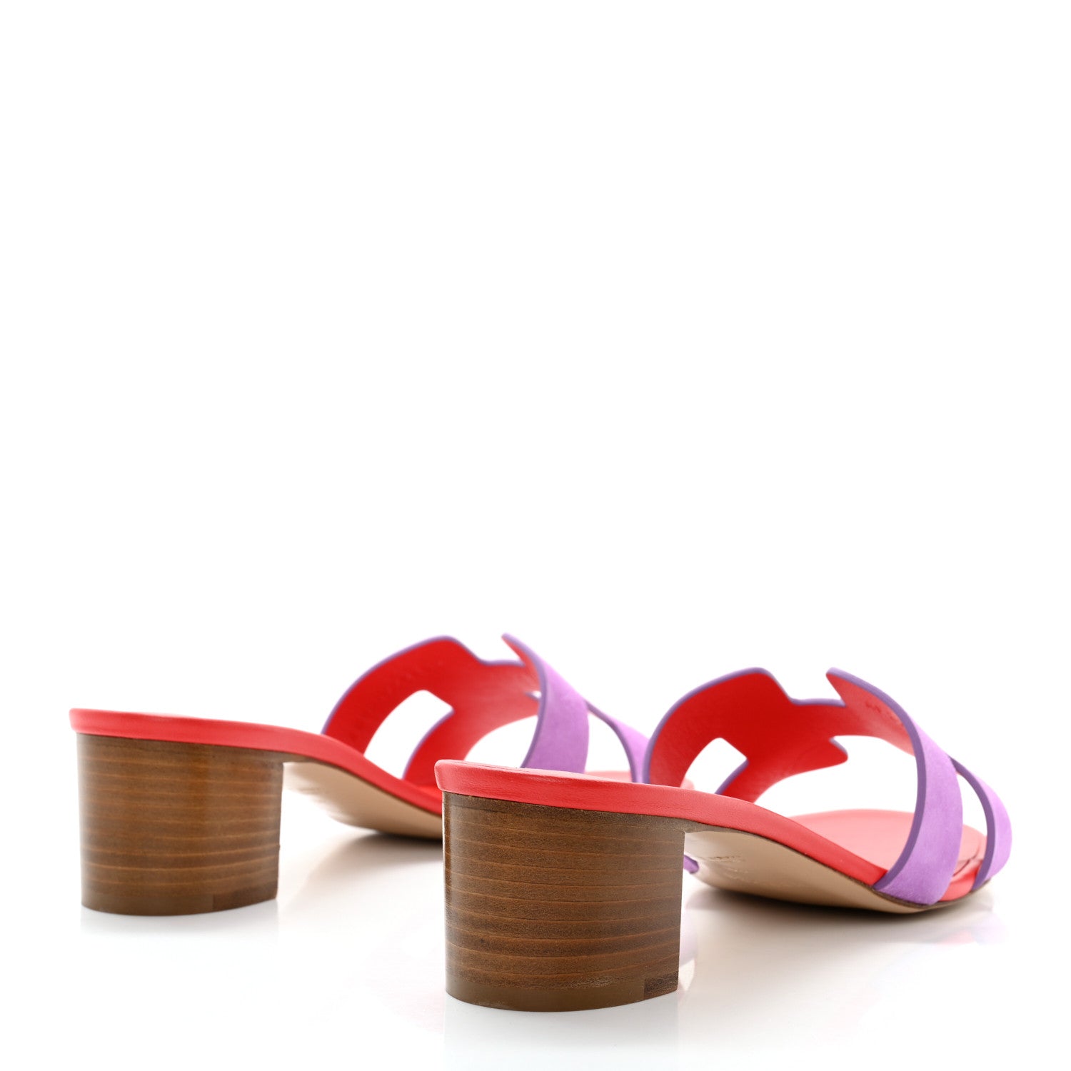 Hermes Suede Goatskin Oasis Sandals 39 Violet Parme 4 of 11