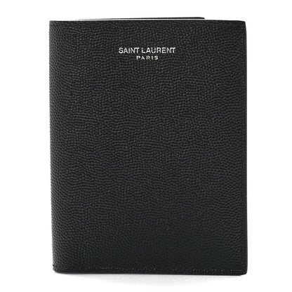 Saint Laurent Grain De Poudre Techno Credit Card Wallet Black 1 of 12