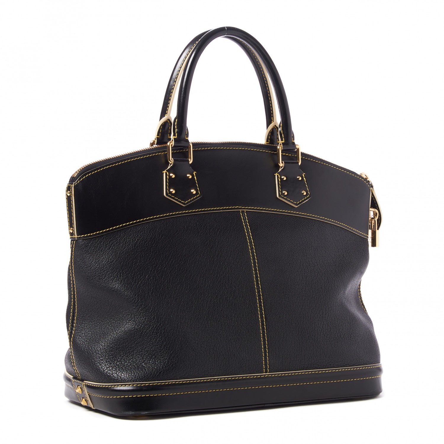 Louis Vuitton Suhali Lockit MM Black 2 of 7