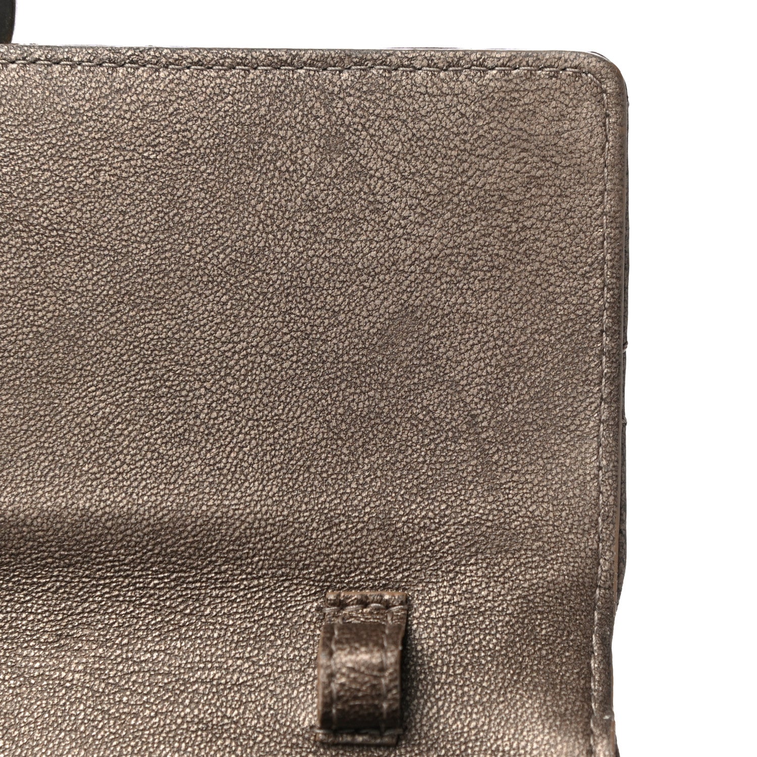Christian Dior Metallic Grained Calfskin Cannage Crossbody Wallet 9 of 12