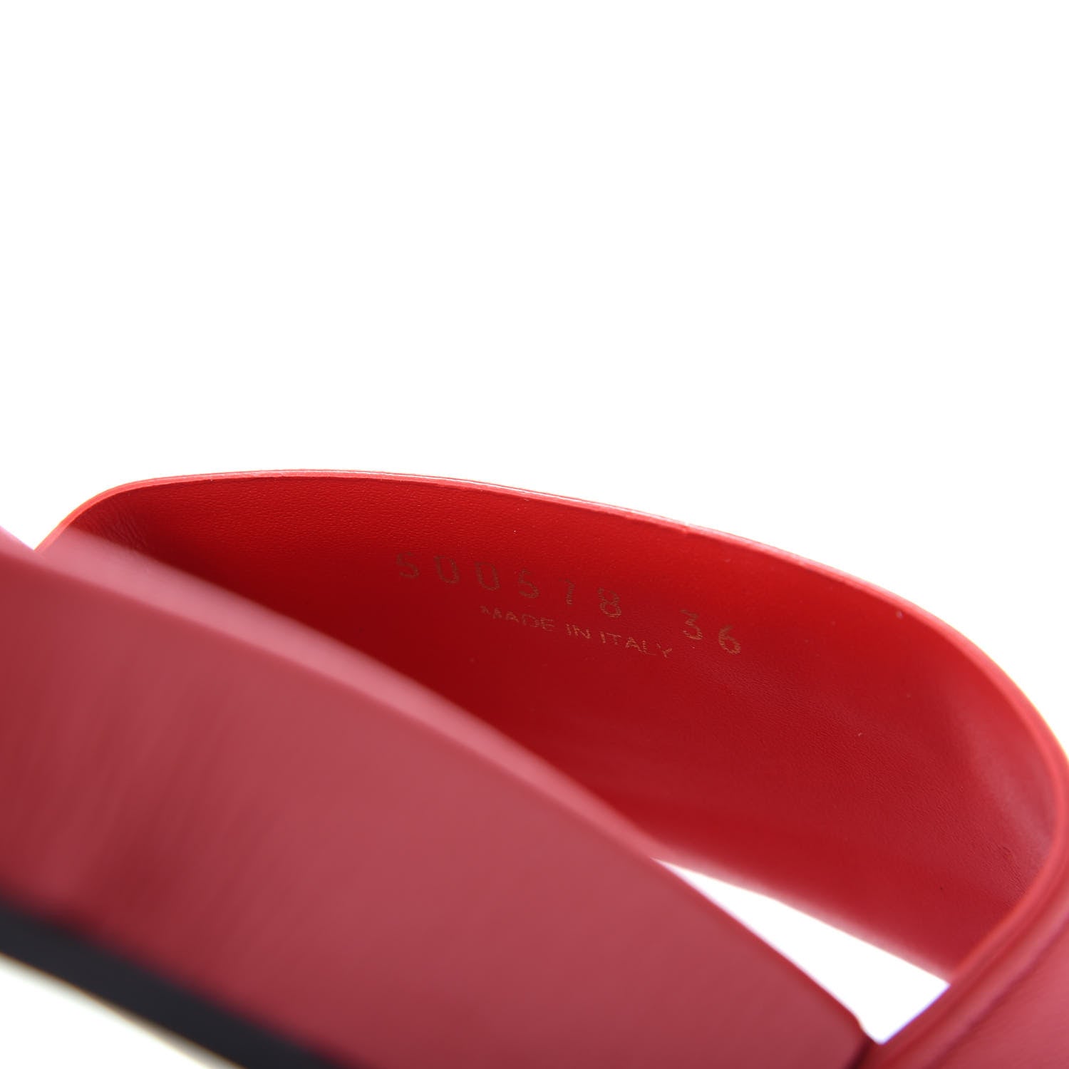 Balenciaga Nappa Political Campaign Logo Womens Pool Slide Sandals 37 Red 9 of 9