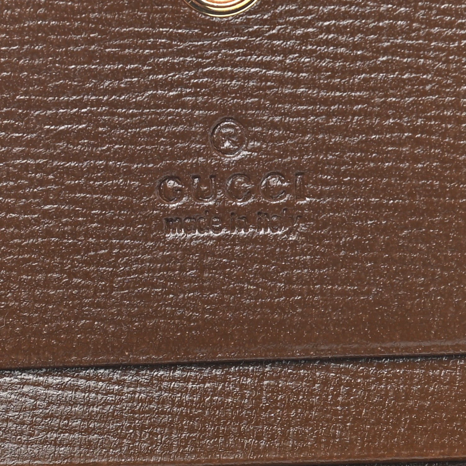 Gucci GG Supreme Monogram Horsebit 1955 Card Case Wallet Beige Ebony Brown Sugar 6 of 7