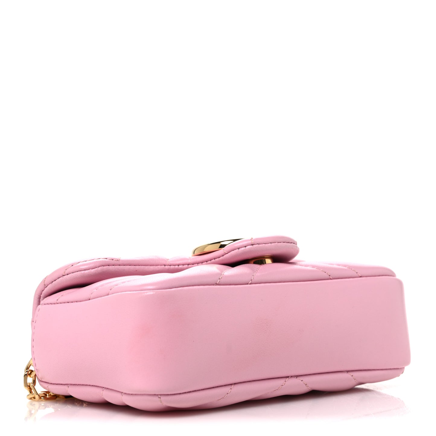 Lambskin Matelasse Mini GG Marmont Shoulder Bag Light Pink