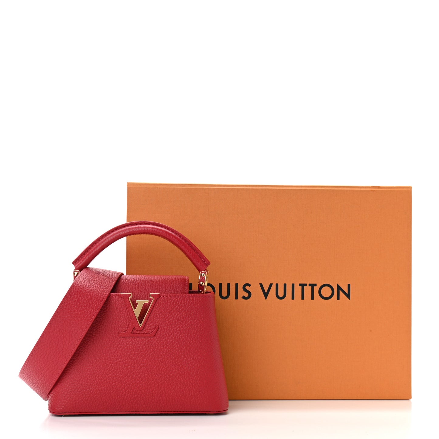 Taurillon Mini Capucines Scarlet