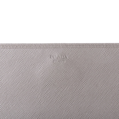 Prada Saffiano Metal Oro Chain Wallet Argilla 8 of 9