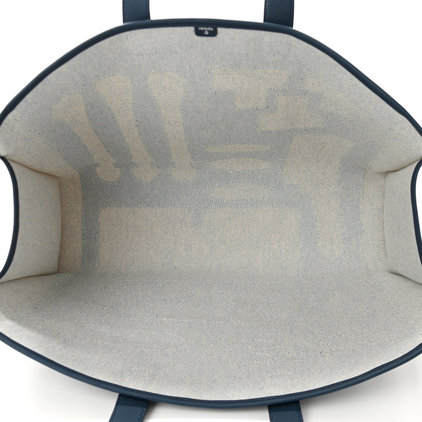 Swift Toile Petit H Decoupe Skeleton Tote GM Ecru Navy