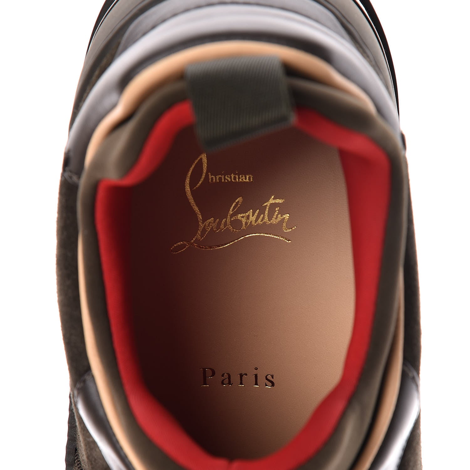 Christian Louboutin Calfskin Neoprene Veau Velours Mens Aurelien Flat Sneakers 40 Tyrol 7 of 9