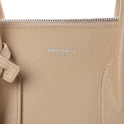 Saint Laurent Grained Calfskin Small Souple Sac De Jour Dark Beige 6 of 10