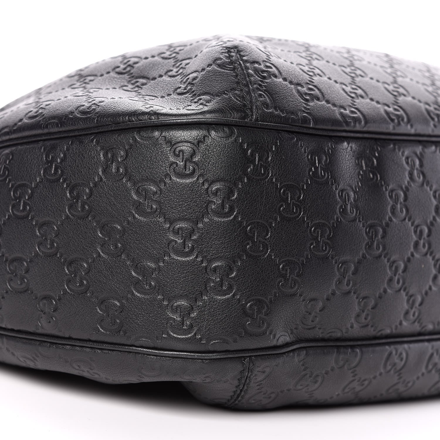 Gucci Guccissima Large New Ladies Web Hobo Black 10 of 11