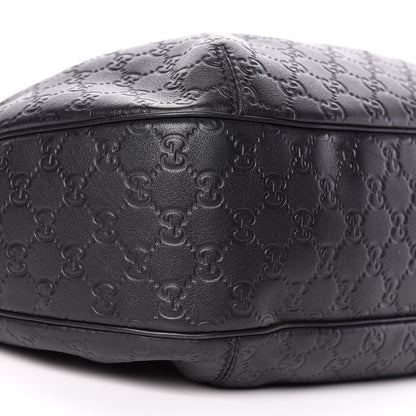 Gucci Guccissima Large New Ladies Web Hobo Black 10 of 11