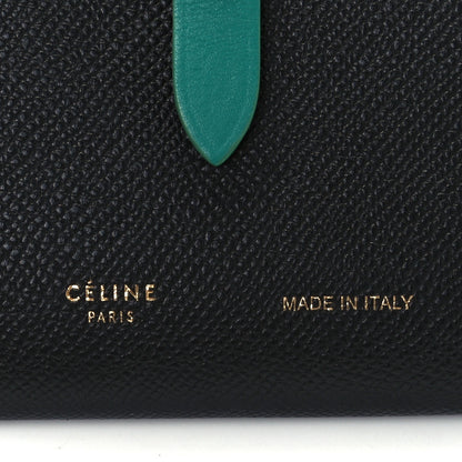 Celine Grained Calfskin Medium Multifunction Strap Wallet Black Cactus 9 of 11