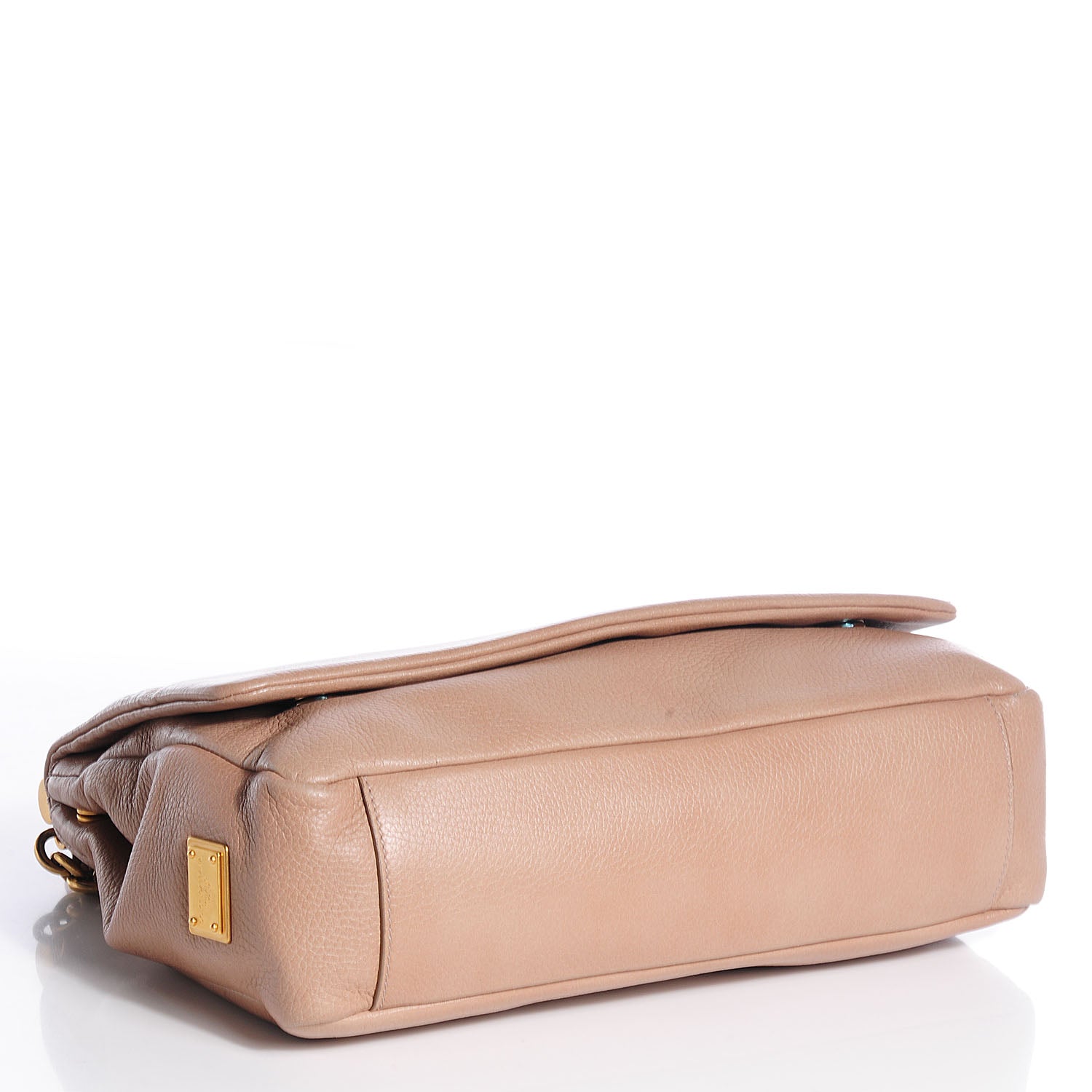 Dolce & Gabbana Grained Deerskin Large Miss Sicily Satchel Nude 4 of 8