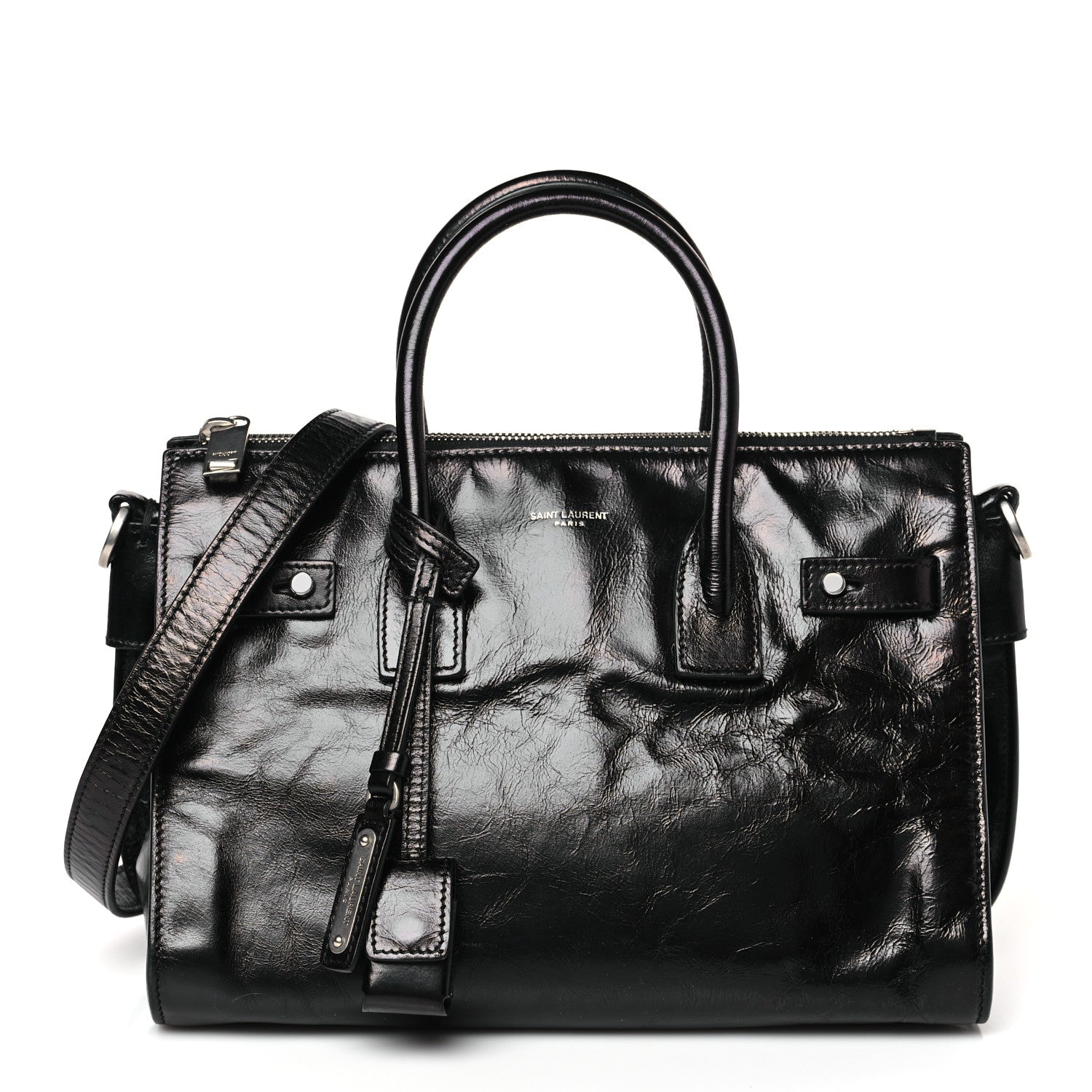 Saint Laurent Glace Calfskin Baby Souple Sac De Jour Black 1 of 10