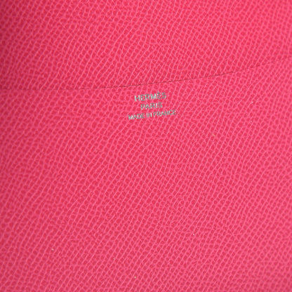 Hermes Epsom Bi-Color Globe Trotter Agenda Cover GM Tosca Rose Tyrien 6 of 12