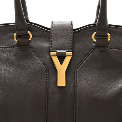 Saint Laurent Calfskin Medium Cabas ChYc Dark Brown 8 of 13