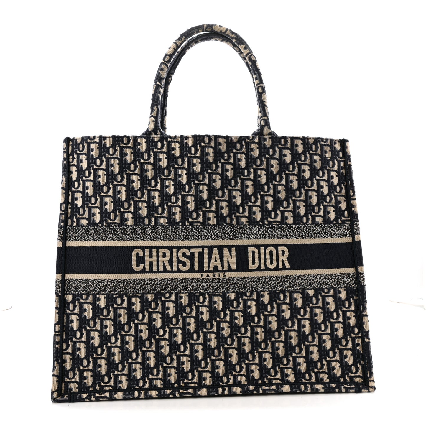 Oblique Large Book Tote Blue Multicolor