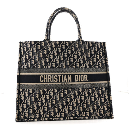 Christian Dior Oblique Large Book Tote Blue Multicolor 1 of 16