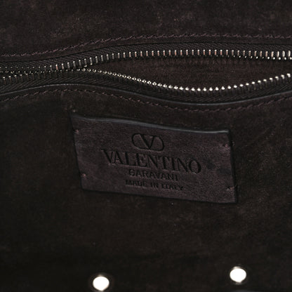 Valentino Garavani Suede Studded Mini Nellcote Shopping Tote Brown 6 of 9