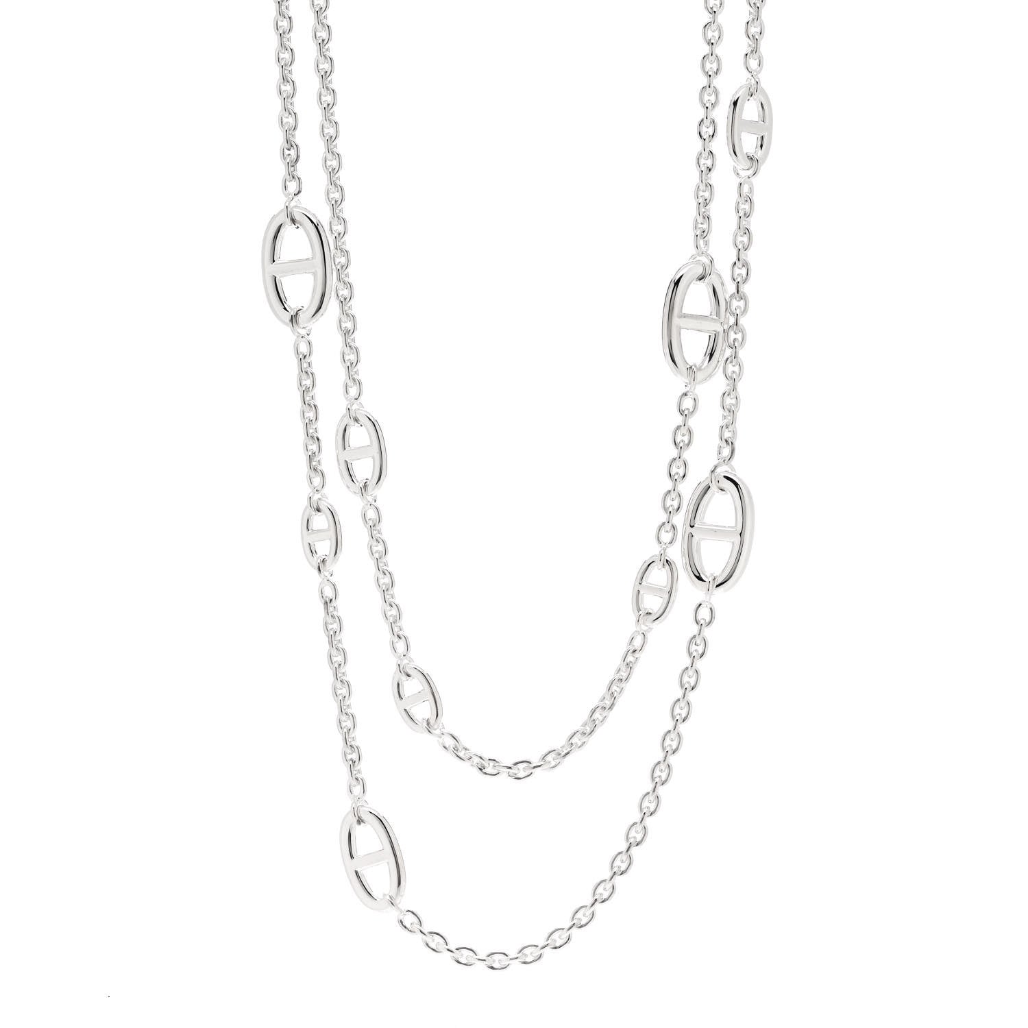 Hermes Sterling Silver Farandole Necklace 120 1 of 6