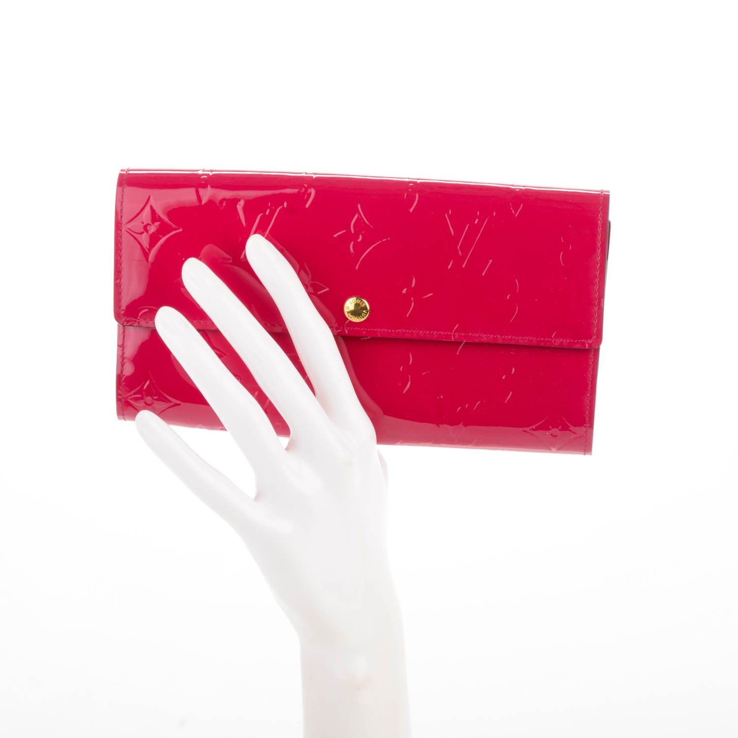 Louis Vuitton Vernis Sarah Wallet Rose Indien 2 of 7
