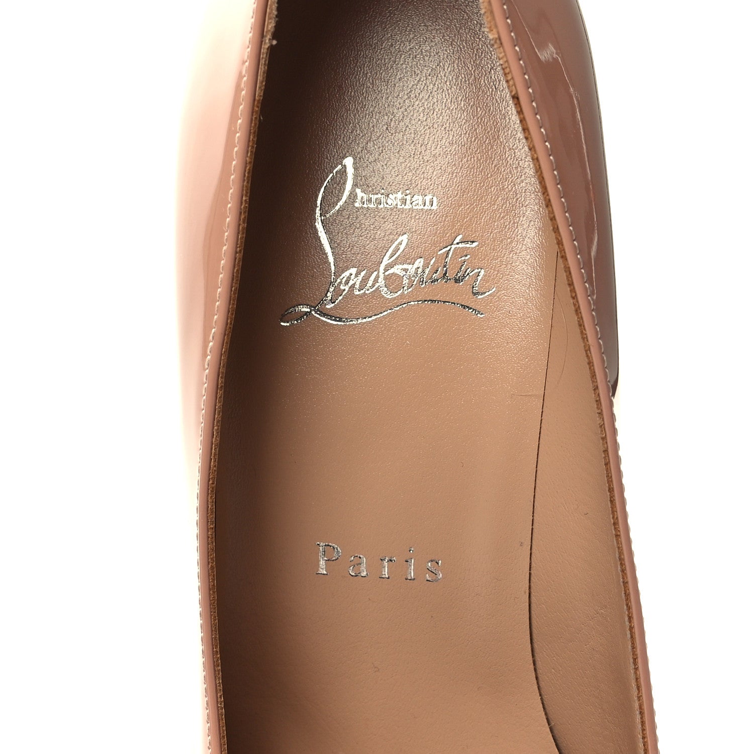 Christian Louboutin Patent Simple 100 Pumps 37 Nude 7 of 9