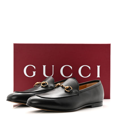 Gucci Calfskin Horsebit Mens Jordaan Loafers 8 Black 10 of 10