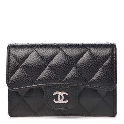 Chanel Caviar Quilted Flap Card Holder Black 1 of 9
