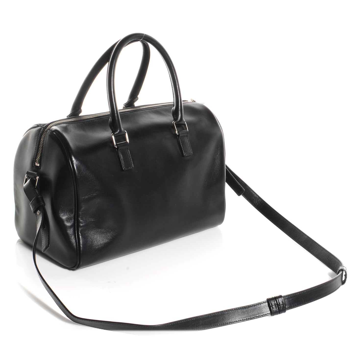 Leather Studded Duffle 6 Black