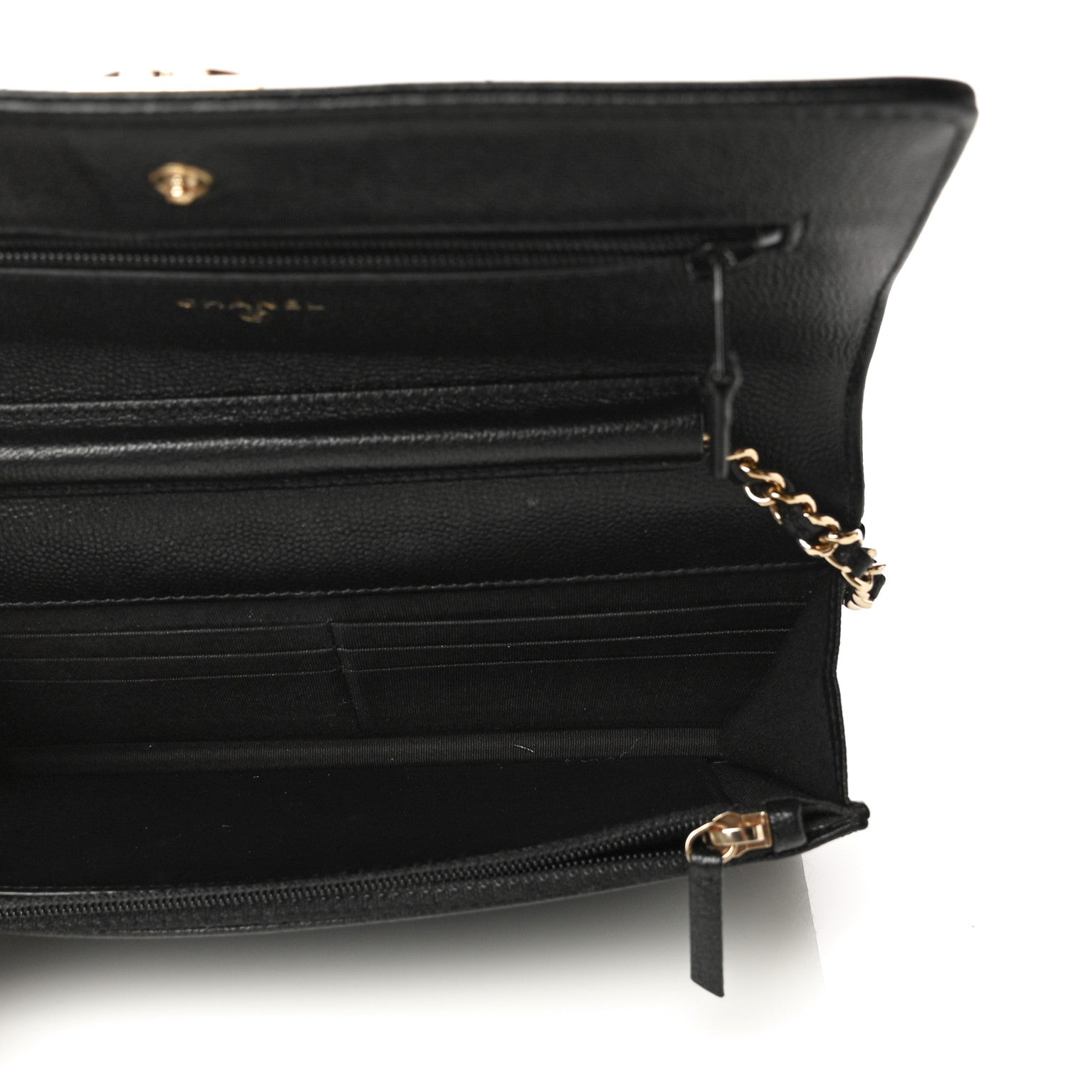 Chanel Caviar Quilted Boy Wallet On Chain WOC Black 5 of 11