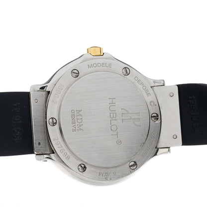 Hublot Stainless Steel 18K Yellow Gold Rubber 28mm MDM Automatic Watch Black 1390.2 4 of 4