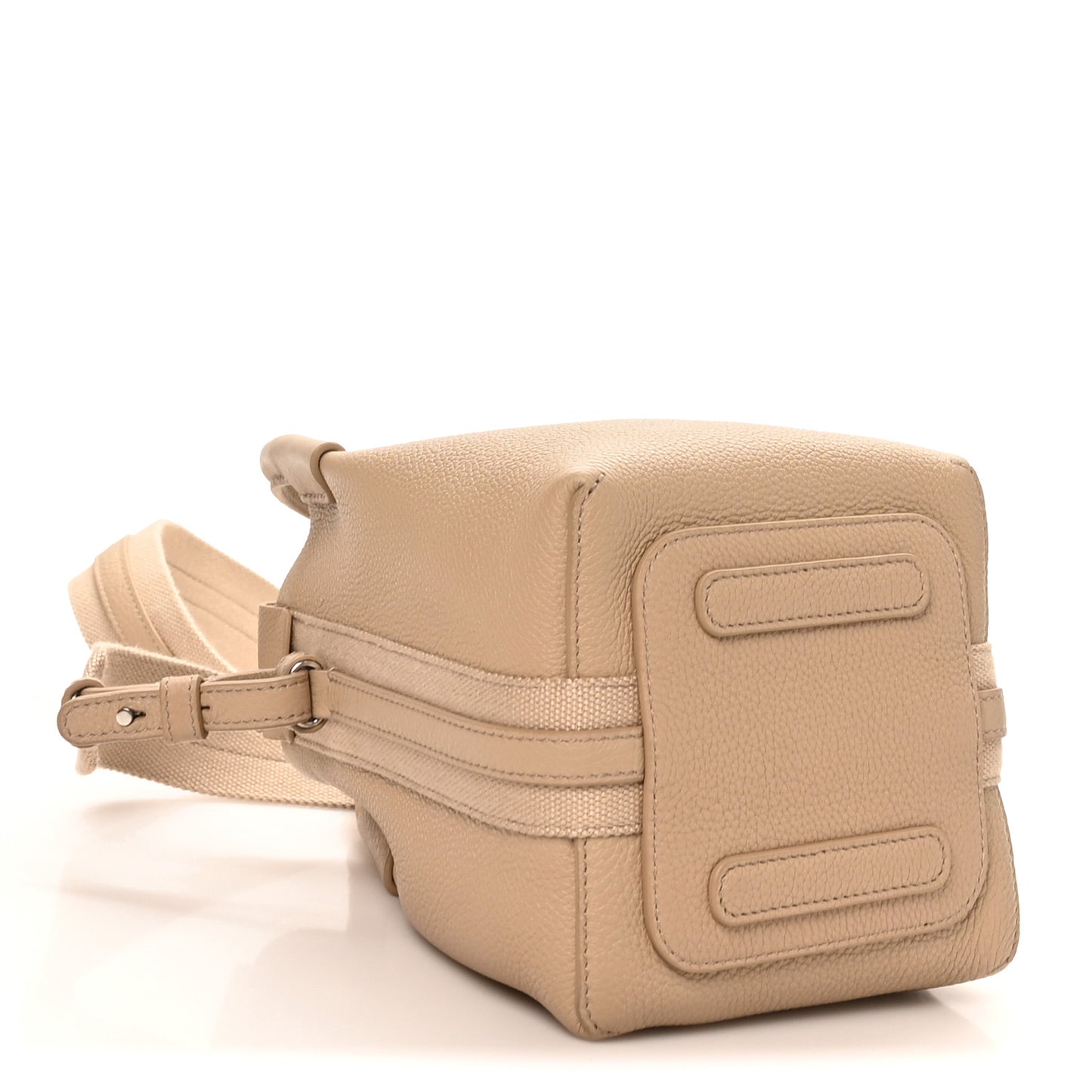Grained Calfskin Micro Bale Bag Light Mastic