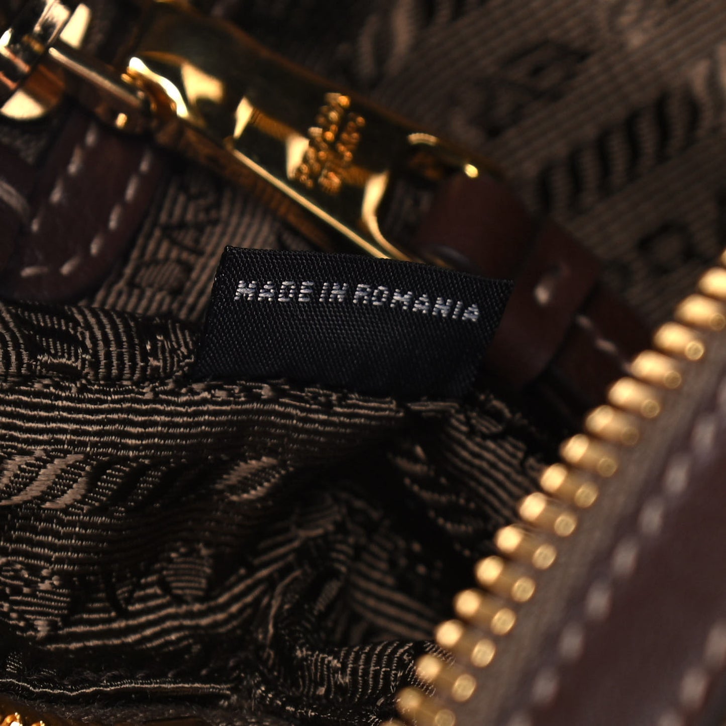 Jacquard Logo Camera Bag Corda Bruciato