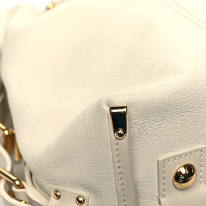 Louis Vuitton Calfskin Sac Louis White 9 of 13