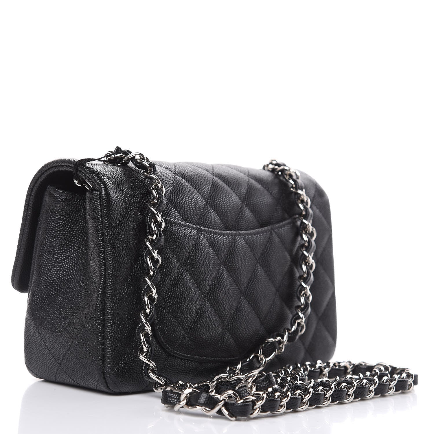 Chanel Caviar Quilted Mini Rectangular Flap Black 3 of 10