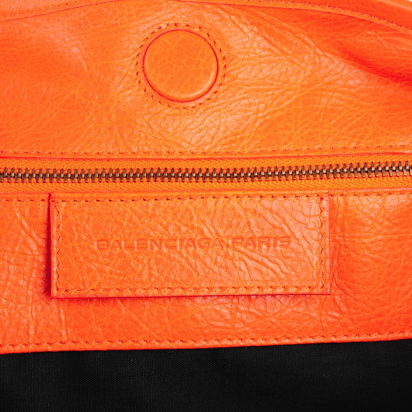 Agneau Classic Hardware S Sunday Tote Tangerine