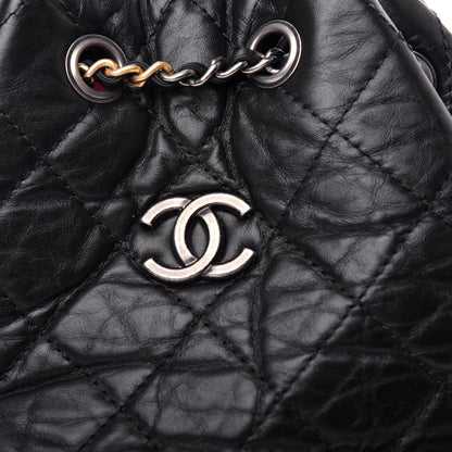 Chanel Aged Calfskin Quilted Small Gabrielle Backpack Black 10 of 10