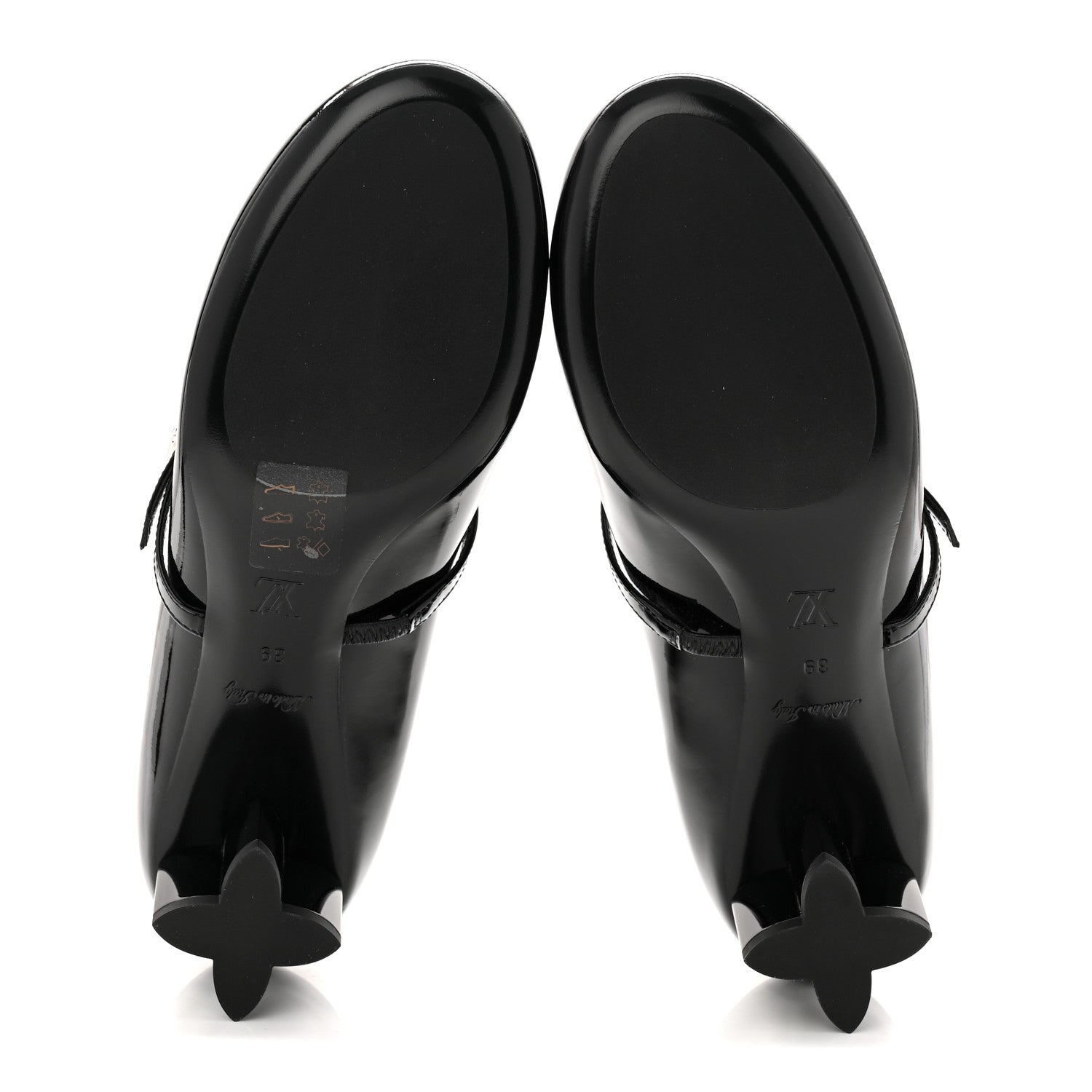 Louis Vuitton Patent Uniformes Silhouette 40mm Pumps 39 Black 6 of 9