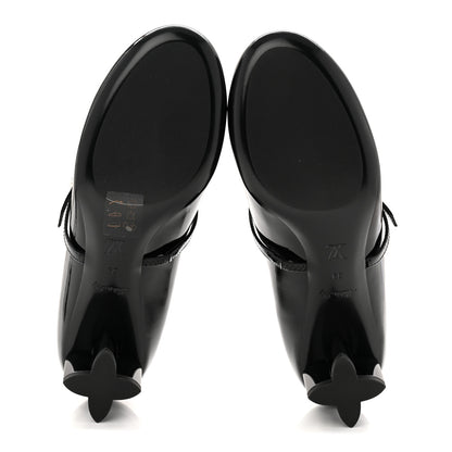 Louis Vuitton Patent Uniformes Silhouette 40mm Pumps 39 Black 6 of 9