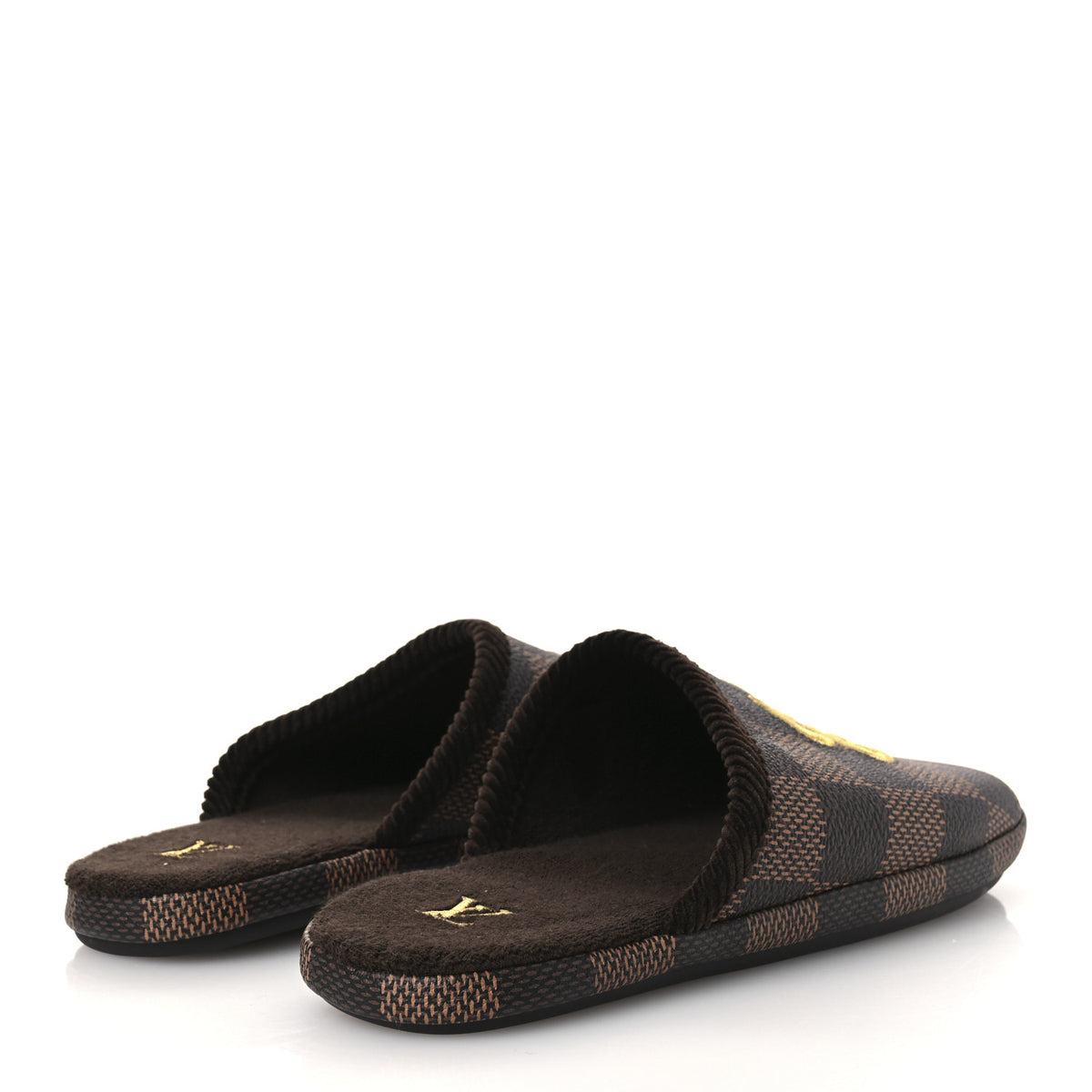 Louis Vuitton Damier Ebene Palace Slippers 8 Mocha 5 of 10
