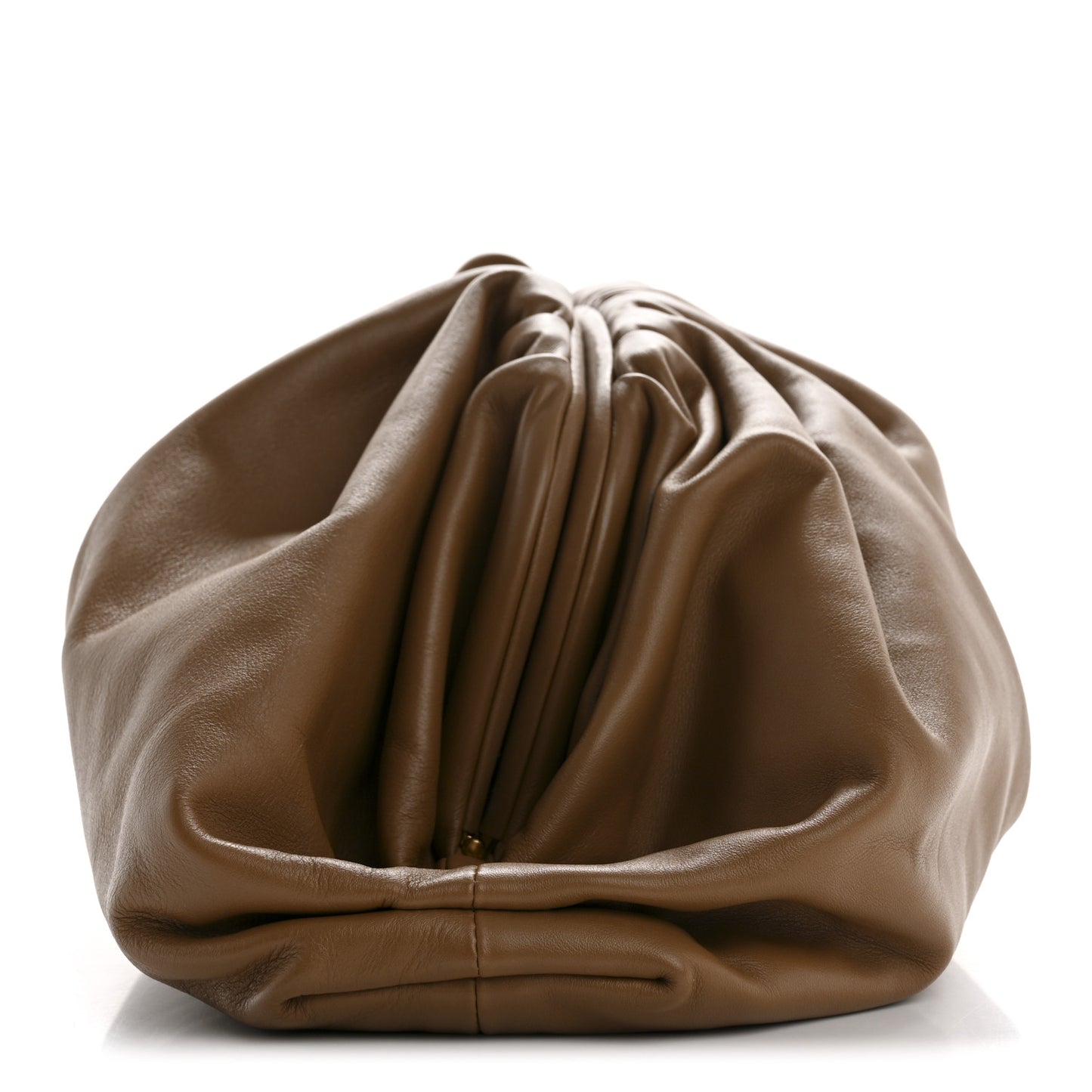 Smooth Butter Calf The Pouch Oversized Clutch Cammello