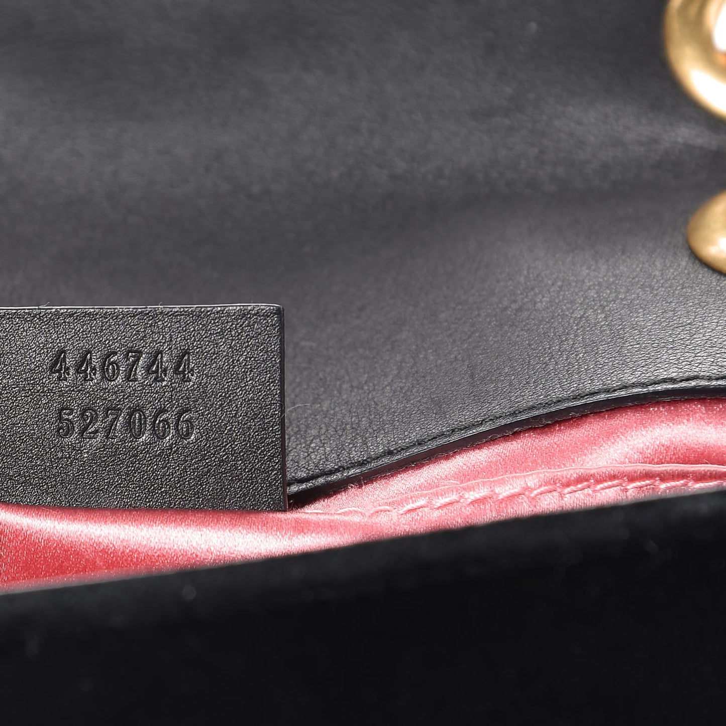 Velvet Matelasse Mini GG Marmont Shoulder Bag Black